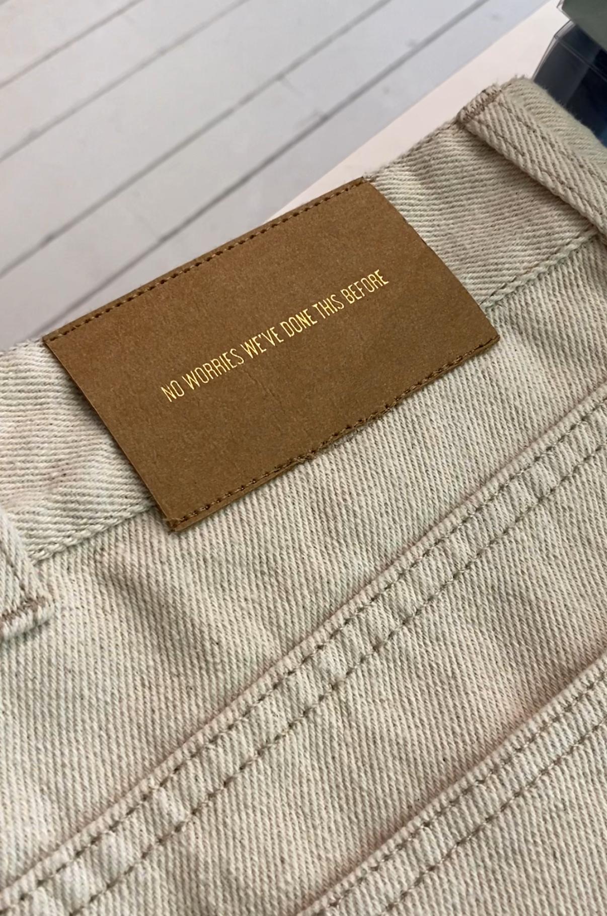 Curated clothing label detail